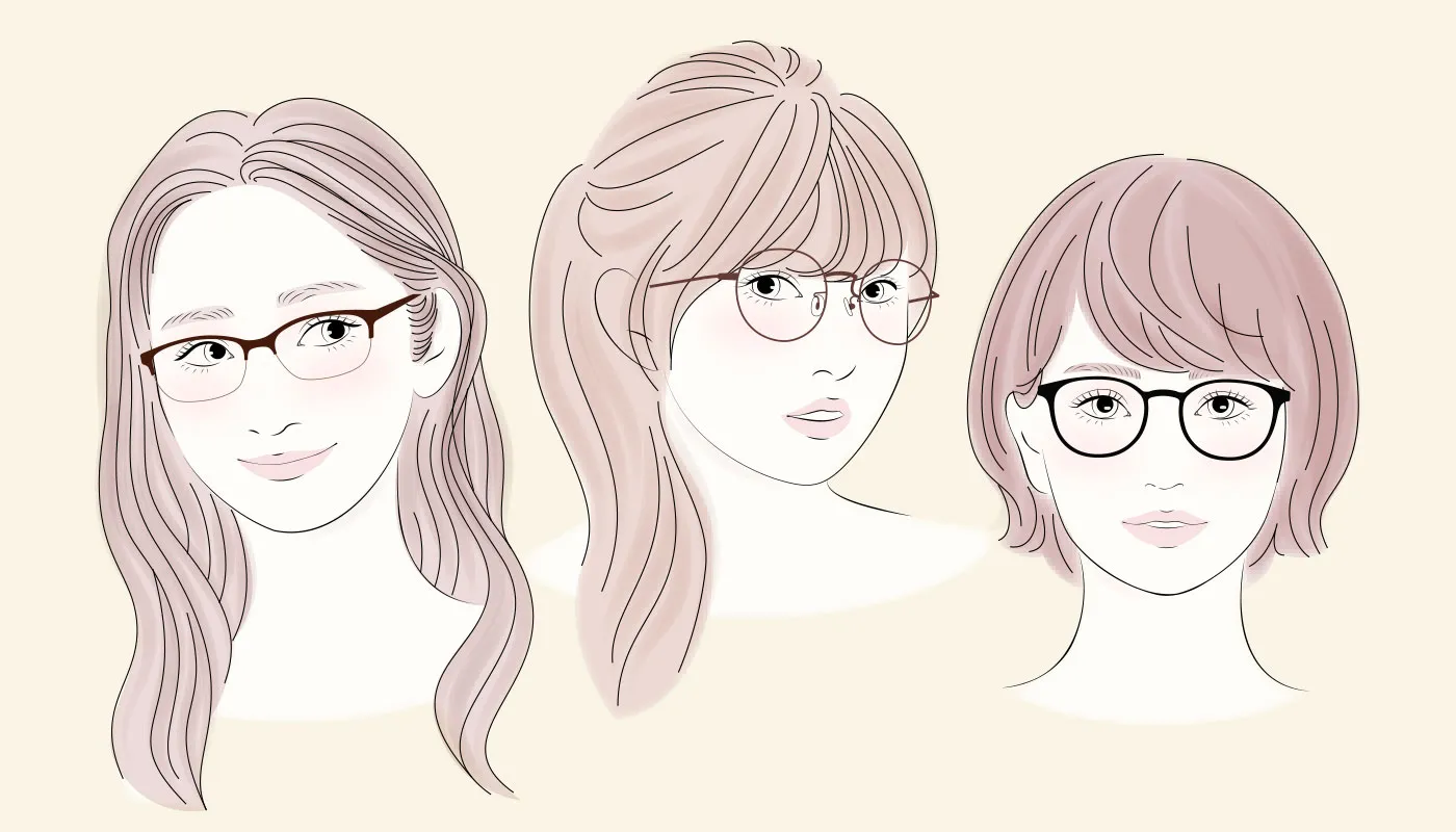 女性の髪型によって似合うメガネってあるの 髪の長さ別おすすめのメガネ メガネ通販のオンデーズオンラインストア 眼鏡 めがね