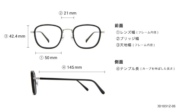 Eyeglasses John Dillinger JD1031Z-0S  ブラック