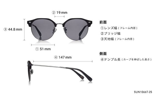 Sunglasses OWNDAYS SUN1066T-2S  ブラック