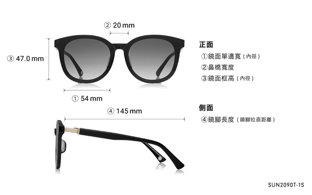 Sunglasses OWNDAYS SUN2090T-1S  Black