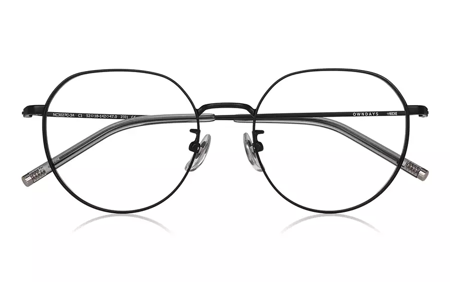 Eyeglasses +NICHE NC3027C-3A  Matte Black