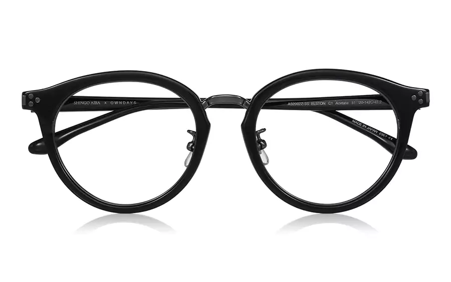 Eyeglasses SHINGO AIBA × OWNDAYS AS2002Z-3S  Black