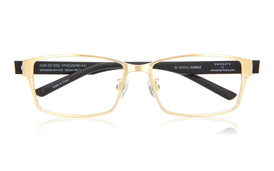 Eyeglasses GUNDAM × OWNDAYS 百式 GDM1003G-1S-A  Gold
