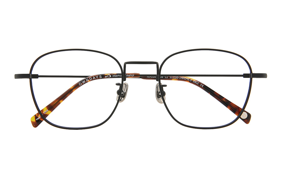 Eyeglasses Memory Metal MM1006B-0S  ブラック