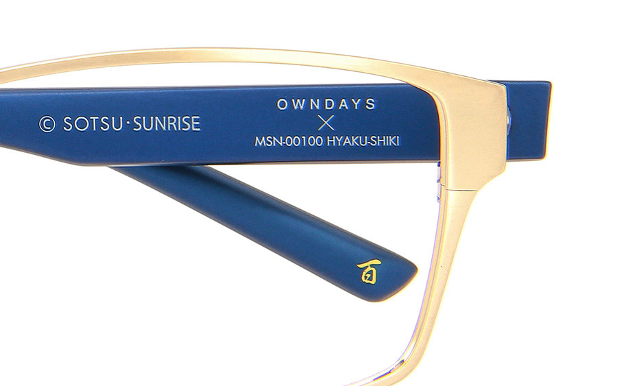 Eyeglasses GUNDAM × OWNDAYS 百式 GDM1003G-1S-A  ゴールド