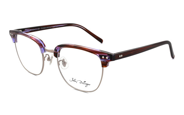 Eyeglasses John Dillinger JD2024-J  Purple Earth Tone