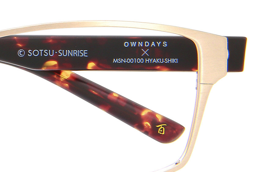 Eyeglasses GUNDAM × OWNDAYS 百式 GDM1003G-0A  シャンパンゴールド