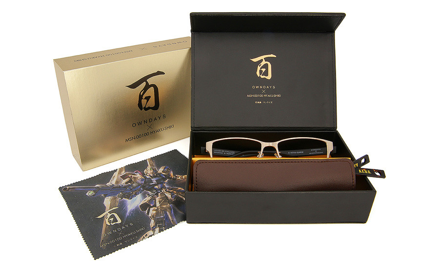 Eyeglasses GUNDAM × OWNDAYS 百式 GDM1003G-0A  Champagne Gold