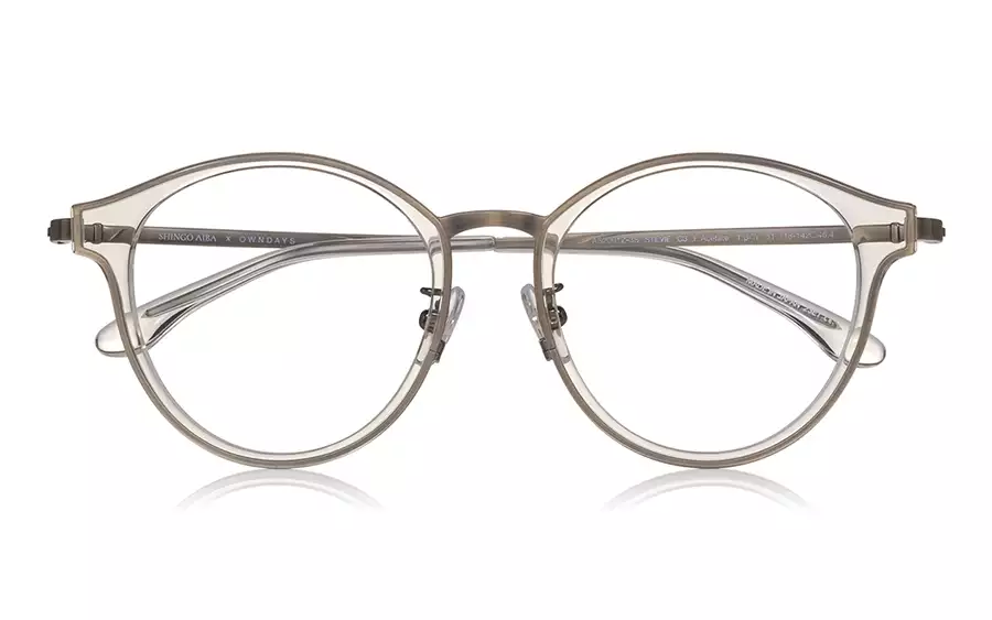 Eyeglasses SHINGO AIBA × OWNDAYS AS2001Z-3S  Clear Yellow