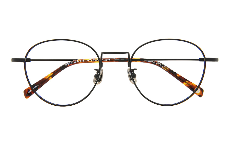 Eyeglasses Memory Metal MM1001B-0S  ブラック