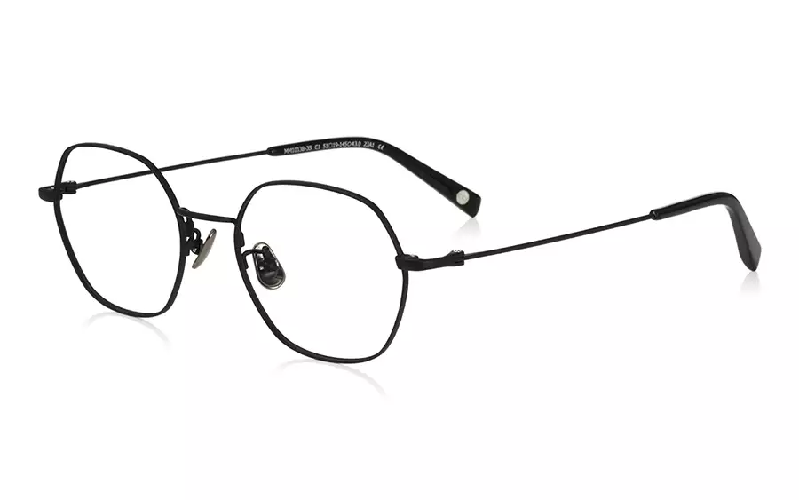 Eyeglasses Memory Metal MM1013B-3S  マットブラック